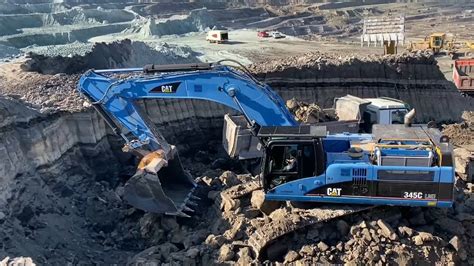 blue excavator youtube